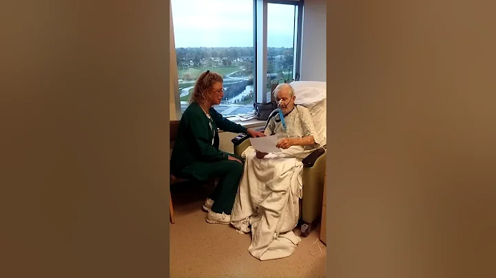 Nurse Brenda singing to dad