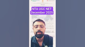 NTA UGC NET DEC 2025 Notification #shorts #shortsfeed #viral #viralvideo #short #ntaugcnet #trending