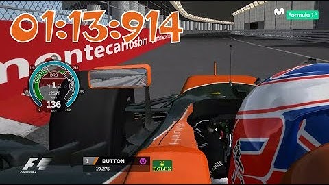 rFactor F1 2017 MONACO @ OnBoard Jenson Button | McLAREN HONDA # 01:13.914 [HD]