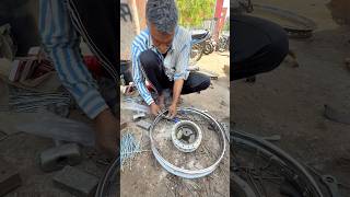 Hidden Talent On The Streets! Wheel Fixing Master 😳 #art #craft #viralshorts