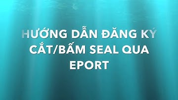 Eport - Đăng ký Cắt bấm seal tại cảng