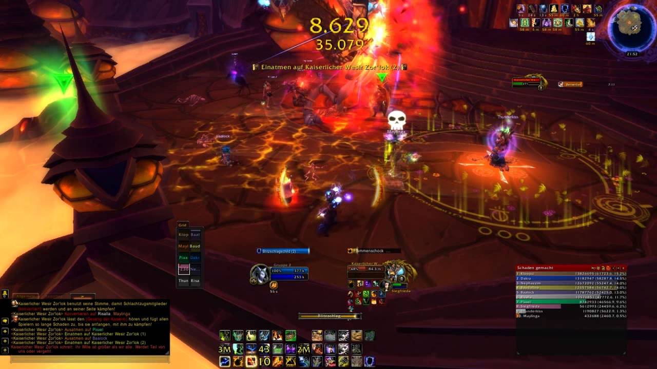 try again vs Kaiserlicher Wesir Zor'Lok Firstkill Ele PoV