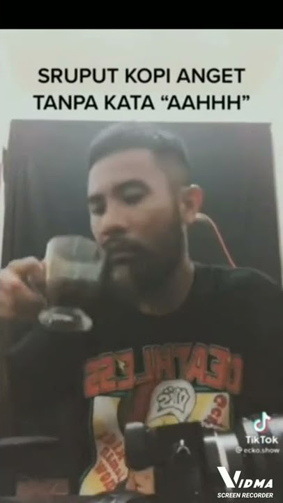 minum kopi tanpa kata ahhh emang monoton banget😑😂 #short #memelucu