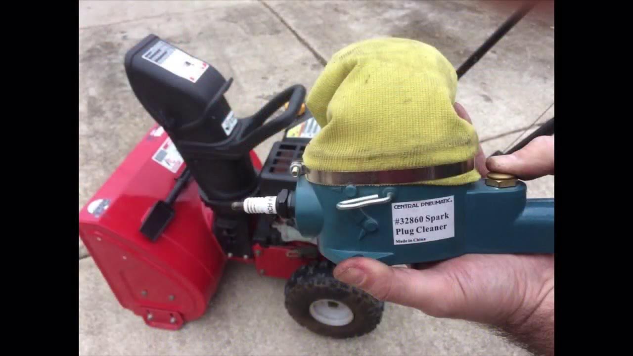 How to Clean Spark Plugs with Pneumatic Spark Plug Cleaner. Yard