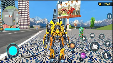 Bumblebee Multiple Transformation Jet Robot Car Game 2020 - Android Gameplay #20