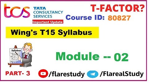 Wings 1 T15 Syllabus MCQ preparation | Module -02 | 80827 | part 3 | TCS wings | frescoplay #wings1