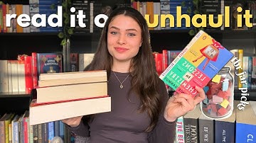 Read it or Unhaul it 🫙📚 reading my physical tbr ep.3