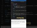HTML Coding Q&amp;A 32: create a horizontal line in HTML #html #coding #css #htmlcss #shorts