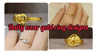 Latest Daily wear 2 to 3 grams gold ring designs💍/ gold ring designs for girls😍