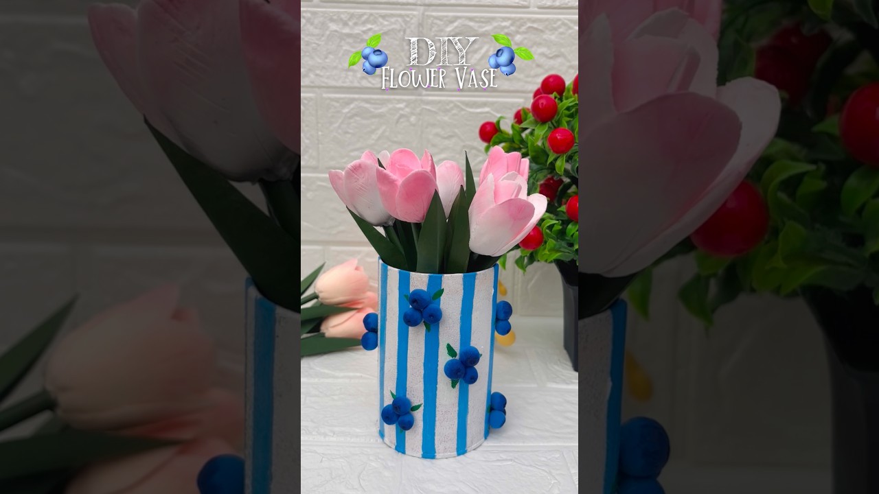 DIY Flower🌷Vase | Easy Flower🌷Pot Making Idea 