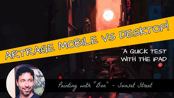 Artrage Speed Paint: iPad vs Desktop (Mobile vs PC)