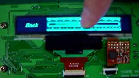 PMOLED with Slide Touch Demo