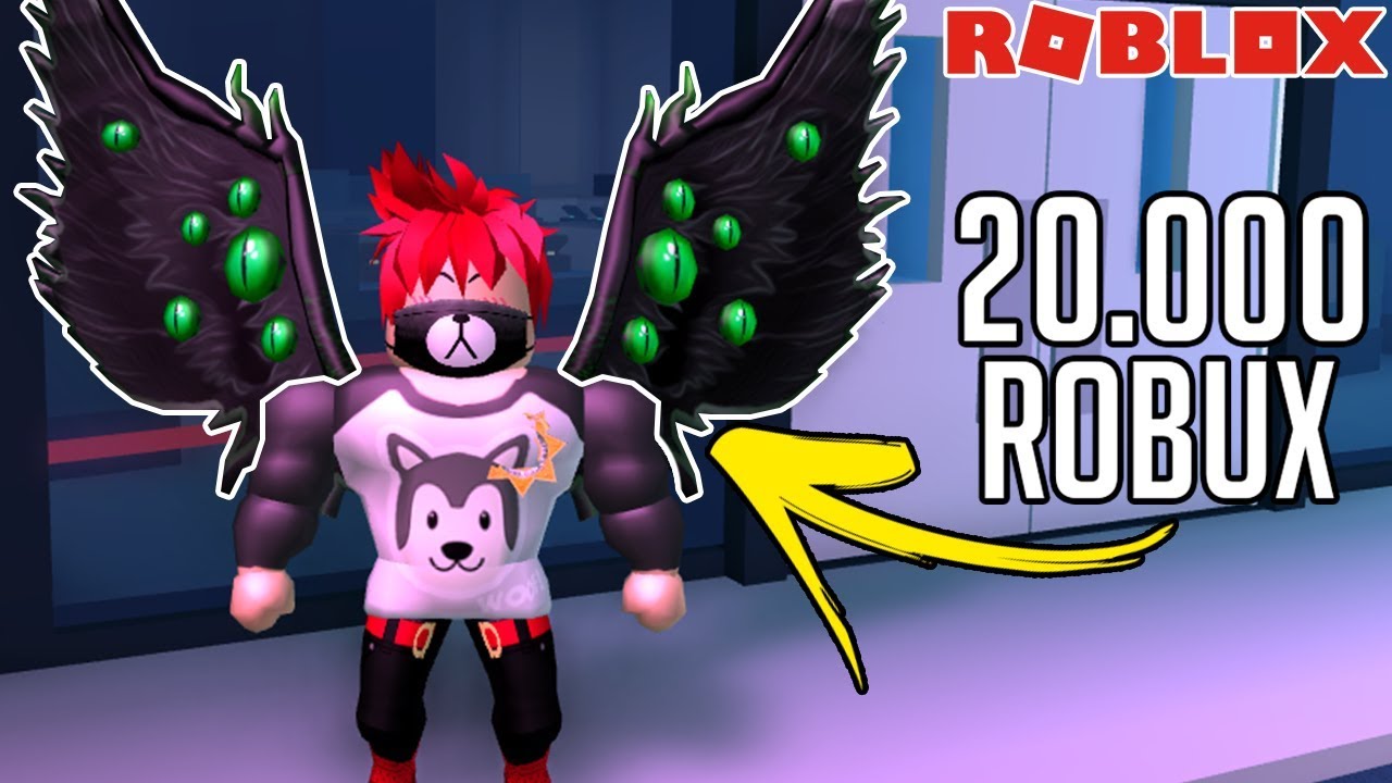 Gasto 20 000 Robux En Estas Alas De Roblox Youtube - personajes de roblox con alas