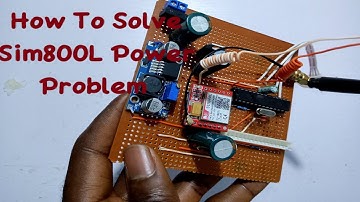 How to power sim800L with 12v transformer | Solving sim800L power problem.