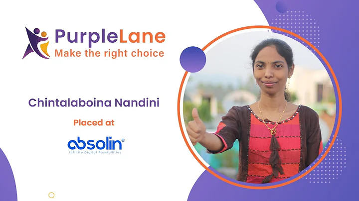 How Nandini Landed her first job as UI/UX Designer at Absolin | PurpleLane Student Reviews