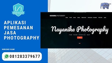 Source Code Aplikasi Pemesanan Jasa Photographer & Event Berbasis Web Php