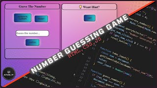 Making Number guessing game! || Game with HTML,CSS,JS || #return_dp  #number_guessing_game