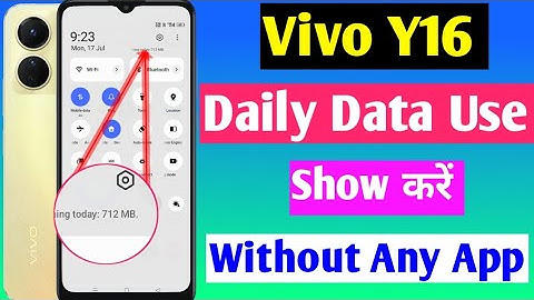Vivo y16 daily data usage Kaise dekhe | Vivo 16 daily data used without any app | new update