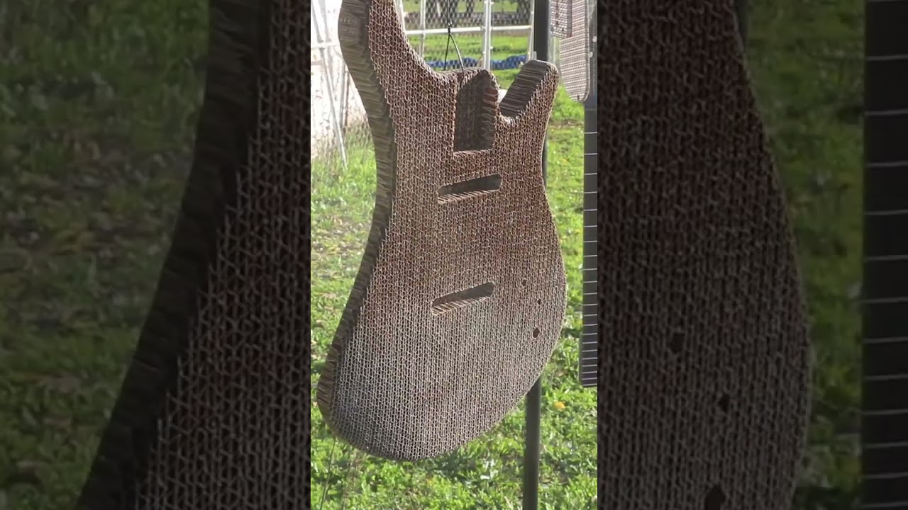 I built this guitar out of cardboard