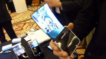 Samsung Flexible OLED display Hands-on