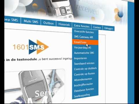Update mail2sms - SMS versturen vanuit ieder email programma