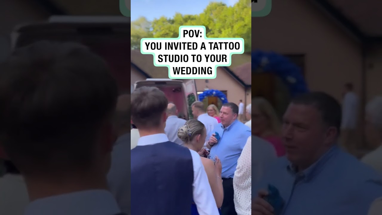 POV: You invited a tattoo studio to your wedding 💒 (🎥: ig/stephjane.enigma.tattoo)