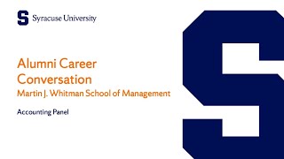 Alumni Career Conversations: Accounting Panel Discussion