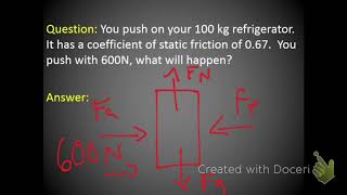 Physics - Friction Sample Problems - part 1
