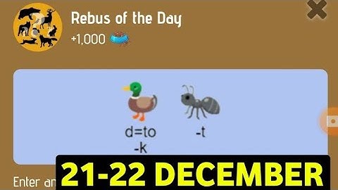 Riddle Of The Day Zoo 21 December | Zoo Riddle Of The Day | Riddle Of The Day X Empire
