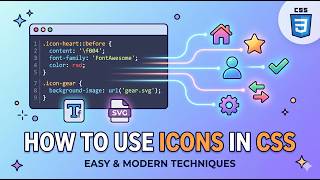 How to Use Icons in CSS? Frontend Lesson # 20