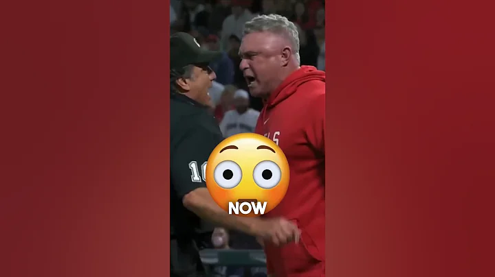 Angels’ Phil Nevin EJECTED after he explodes at the umpire 😳 #Angels vs. #Mariners