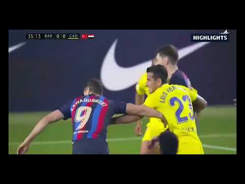 Barca vs Cadiz~ 2-0 | All goals and extended highlights | Lewandowski #football #barcelona