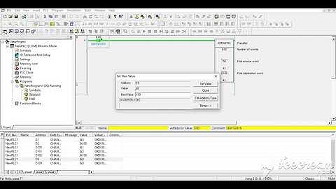xfer(070) block transfer instruction in omron plc cj2m with cx programmer software