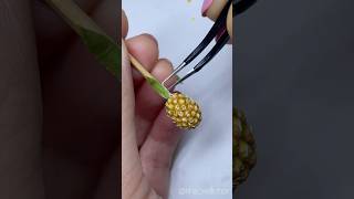 DIY miniature pineapple with polymer clay for 1:12 dollhouse🍍