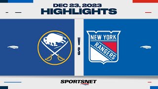 NHL Highlights | Sabres vs. Rangers - December 23, 2023