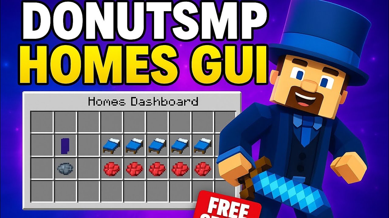 🤯GUI Home Setup like DonutSMP || 🥳 Make your own server like DonutSMP ...