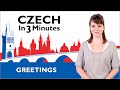 Learn Czech - Greetings - Czech in Three Minutes