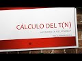 Clase 1: Cálculo del Tn