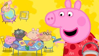 George and Peppa Paint Pictures 