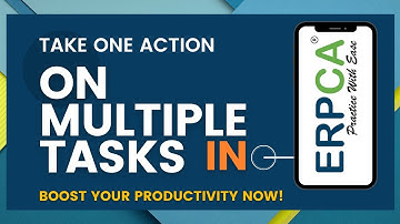 Boost Your Task Efficiency: Learn How to Take a Single Action on Multiple Tasks in ERPCA
