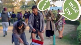 Naughty molvi pull down pants in public pranks|funkies dude