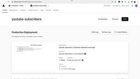 youtube subscribers backend project