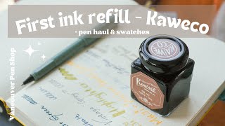 Pen Haul & Swatch : My 1st fountain ink!