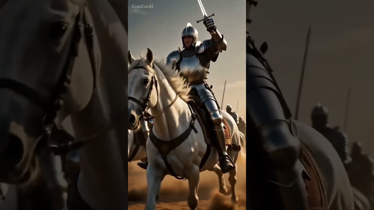🛡️⚔️✝️Crusades: Battle between Baldwin and Saladin (artificial intelligence video)☪️⚔️🛡️