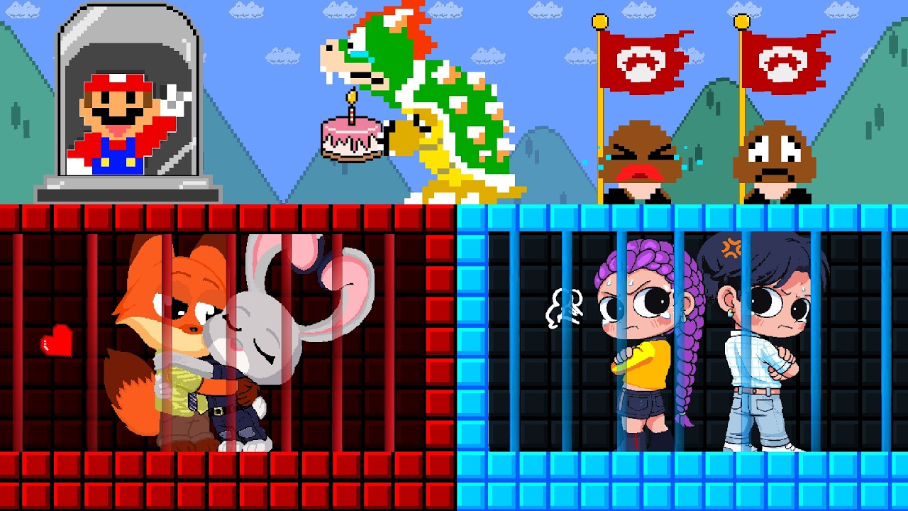 R.I.P Mario: Kpop Hunster and Zootopia in Hot vs Cold Prison Challenge!