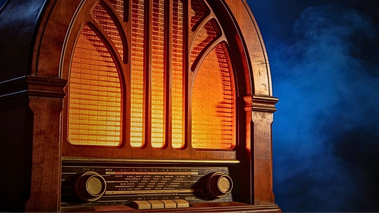 8 Hours of Fireplace Jazz Ambience | Cozy 1940s Vintage Radio for Study & Sleep