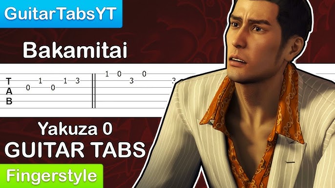 Yakuza 0 - Bakamitai (Dame Da Ne) Guitar Tutorial [TABS] (Easy) 