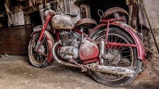 Old Motorcycle Found Jawa 1947  Restore Abandoned Very old Motorcycle