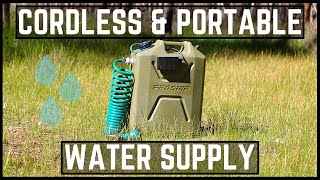 WIRELESS and PORTABLE 12V Water Supply Pump | Camping and 4WD water jerry can/tank setup | How to
