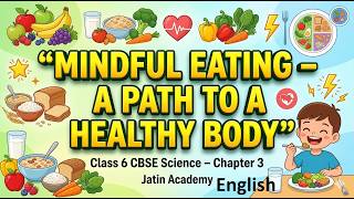 Mindful Eating  A Path to a Healthy Body | Class 6 CBSE Science Chapter 3 | ENGLISH @jatinacademy